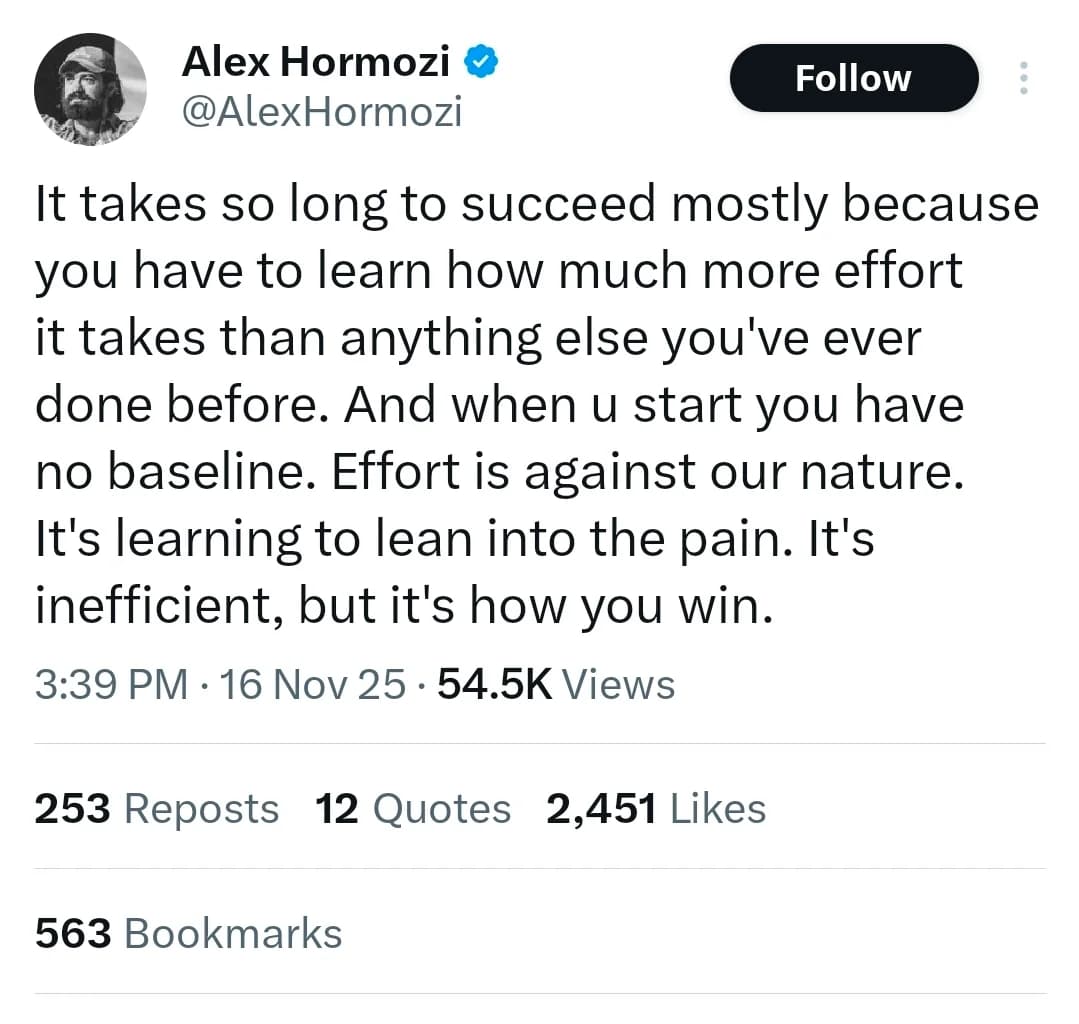 You either choose to start